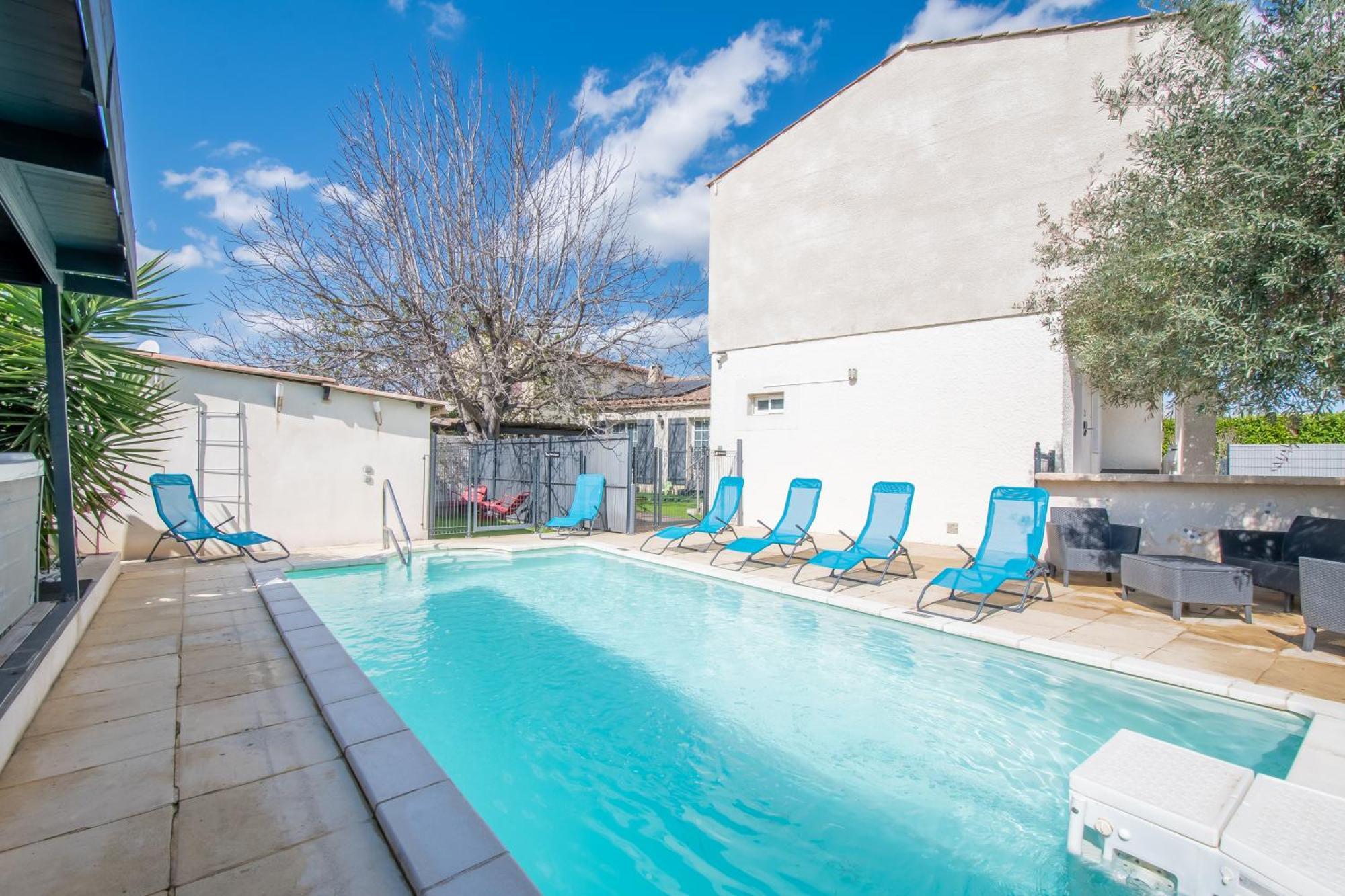 Guesthouse La Costiere - Logements Independants - Espace Piscine Jacuzzi Lunel  Ngoại thất bức ảnh