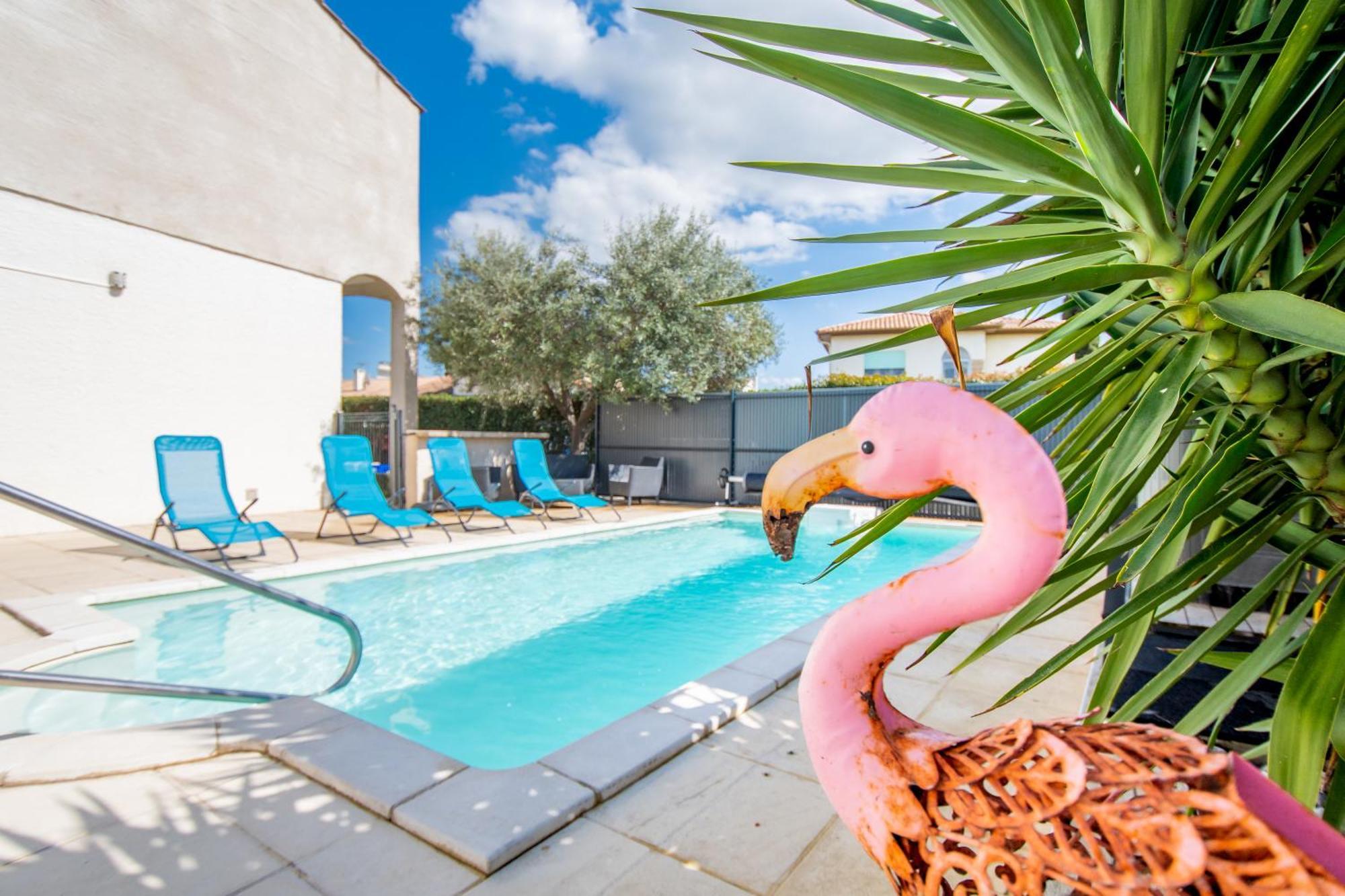 Guesthouse La Costiere - Logements Independants - Espace Piscine Jacuzzi Lunel  Ngoại thất bức ảnh